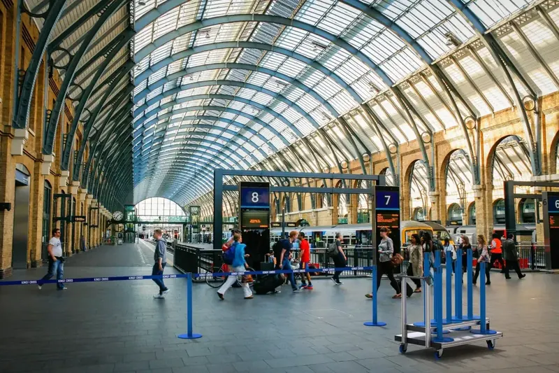 Railway stations and public transport